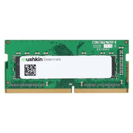 Barrette mémoire Mushkin Essentials DDR4 SODIMM 16 Go 3200 MHz