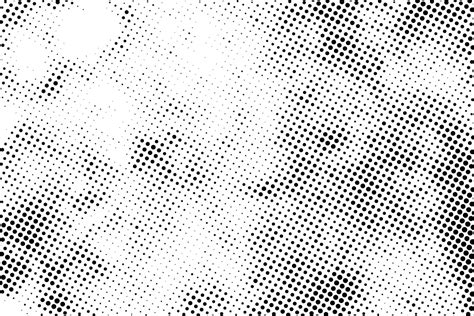 Vector Grunge Halftone Effect Black Dots Texture Abstract Background