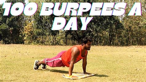 100 Burpees A Day For 30 Days Challenge Burpees Transformation