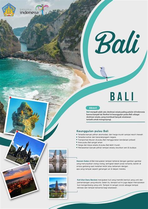 Poster Visit Bali Pariwisata Brosur Periklanan