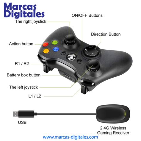 Mdg Control Gamepad Inalambrico Con Recibidor Usb Marcas Digitales