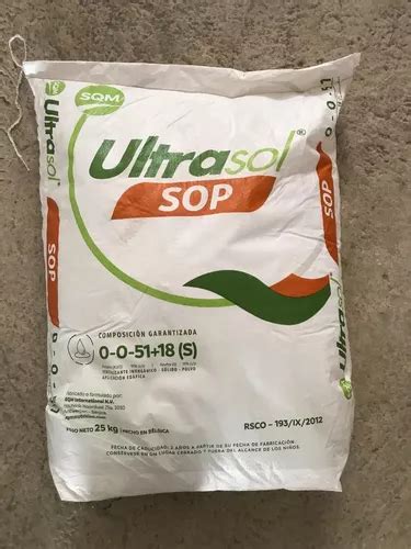 Kg Ultrasol Sop Sulfato Sqm Para Hidroponia Env O Gratis