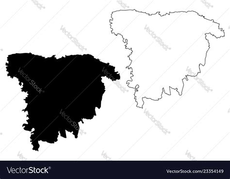 Sylhet division map Royalty Free Vector Image - VectorStock