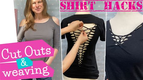 TShirt Cutting Weaving TShirt Weaving Shirt Cut Outs T Shirts