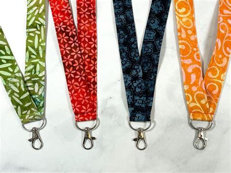 Batik Lanyard Fabric Breakaway Lanyard Boho Teacher Lanyard