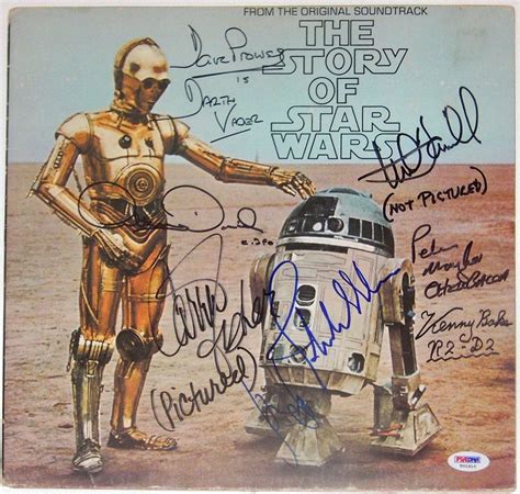 Lot Detail Star Wars Rare Cast Signed The Story Of Star Wars Record