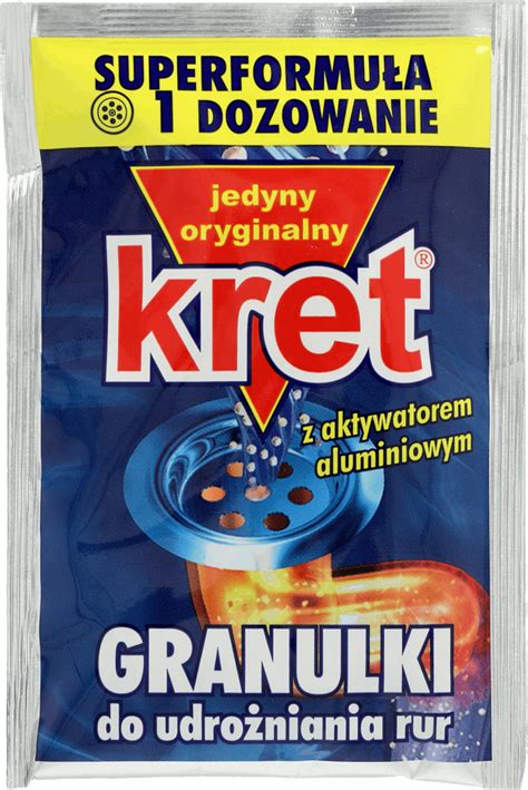 KRET granulki do udrożniania rur z aktywatorem aluminiowym 40 g