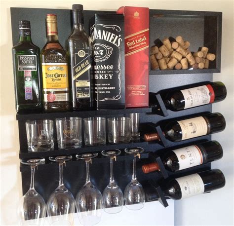 Adega Parede Mdf Bar Barzinho Decora O Vinho Whisky R