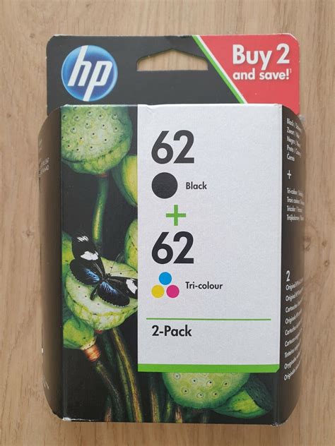 HP 62 Pack 2 Cartouches D Encre Noire Et Trois Couleurs Authentiques