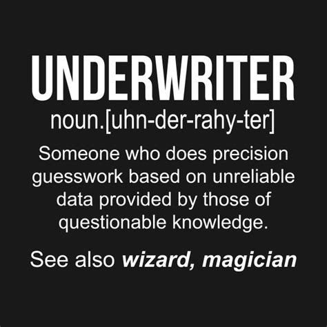 Underwriter Noun Definition Funny Shirt T Shirt By Fiv3 Funny