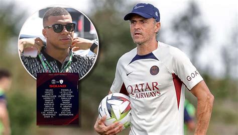 Y Mbappé Luis Enrique gira su primera convocatoria como DT del PSG