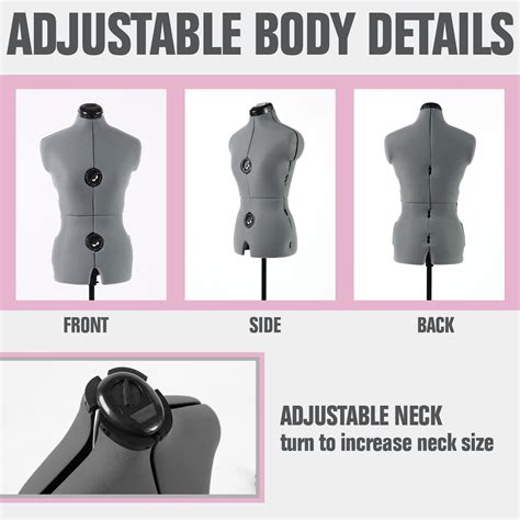 Snapklik PDM WORLDWIDE Adjustable Dress Form Mannequin For Sewing