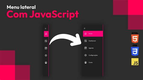 Como Criar Um Menu Lateral Com Html Css E Js Parte 2 2 Youtube