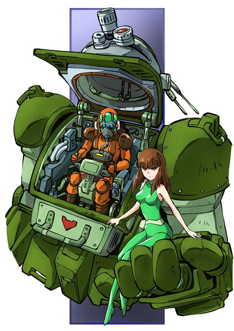 Scopedog Chirico Cuvie And Fiana Soukou Kihei Votoms Drawn By Taiga