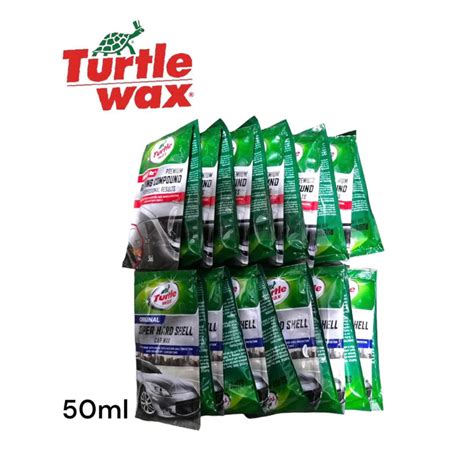 Turtle Wax Liquid Rubbing Compound And Super Hard Shell Sachet Ml