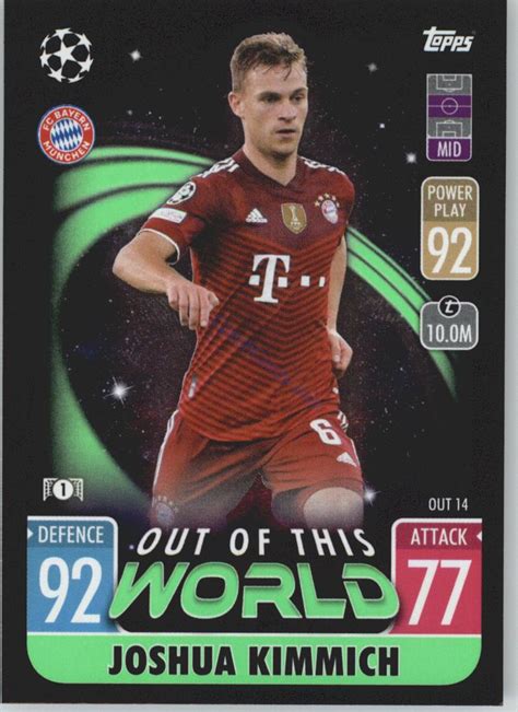 FOOTBALL SOCCER Joshua Kimmich 2021 22 Match Attax Extra OUT 14