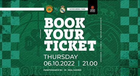 Tickets for the game against Real Madrid are now on sale | Panathinaikos BC