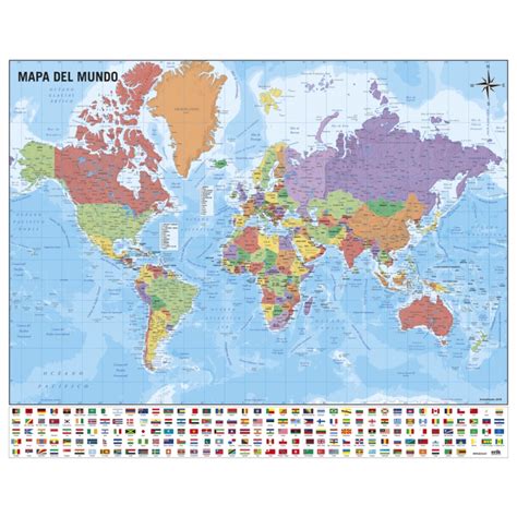 Mini Plakat Map Of World Grupo Erik Hurtownia Gatito