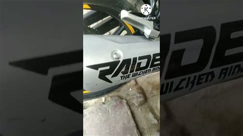 Tvs Raider Bike Sticker Tvs Raider Silencer Sticker Youtube