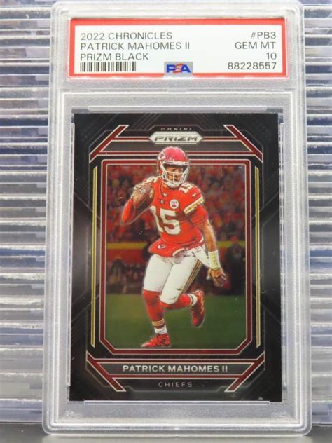 Patrick Mahomes Ii Chronicles Pb Prizm Black Price Guide