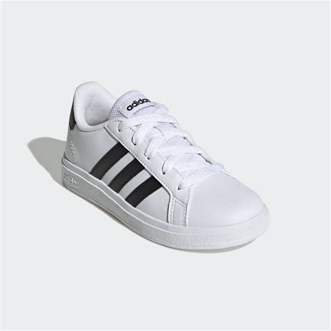 Adidas Grand Court Lifestyle Tennis Lace Up Shoes White Adidas Uae