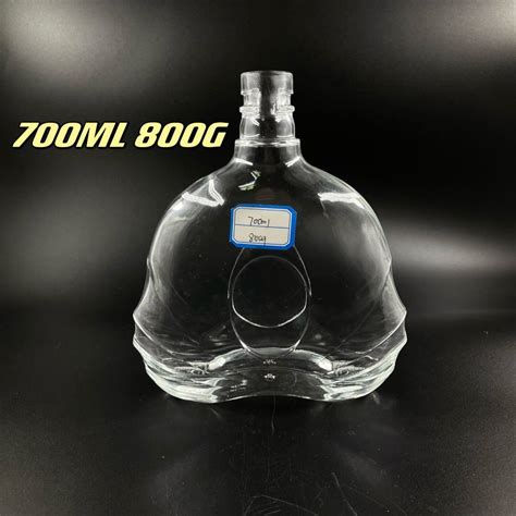 Super Flint Glass Bottle Unique Shape 300ml 1000ml Vodka Gin Brandy