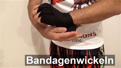 Anleitung Zum Binden Wickeln Von Bandagen Boxen Kickboxen Muay Thai