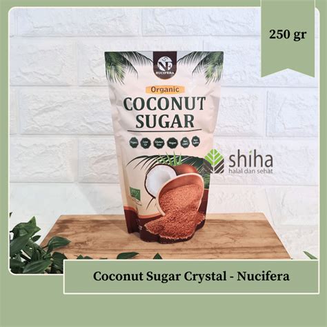 Jual Organic Coconut Brown Sugar Nucifera 250 Gr Vegan Halal Gula