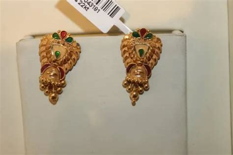 Ladies Gold Ear Tops At Rs 30000pair Gold Earrings In Jaipur Id