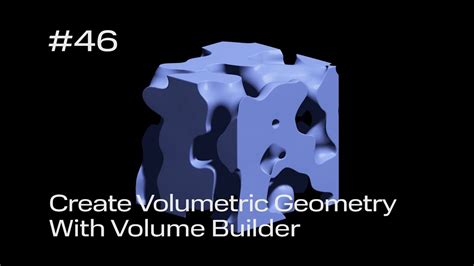 Cinema D Quick Tip Create Volumetric Geometry With Volume