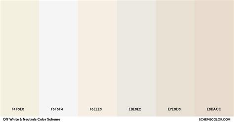 white neutrals color scheme palettes schemecolorcom