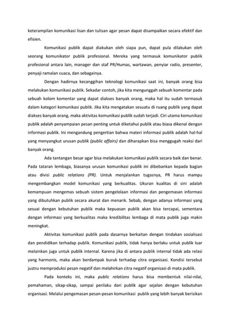 Strategi Komunikasi Publik PDF