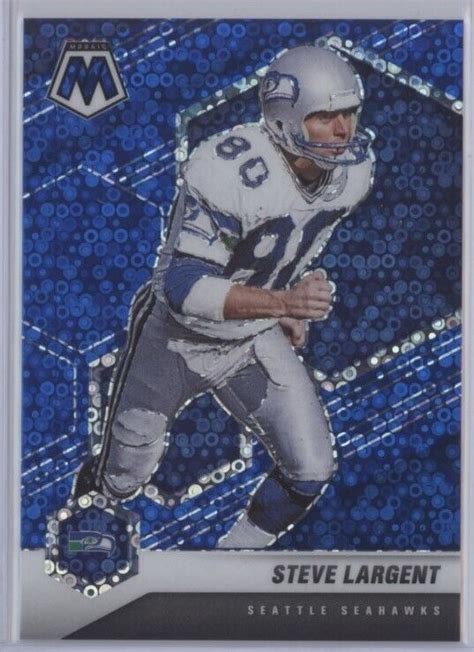 STEVE LARGENT 2021 Panini Mosaic No Huddle BLUE DISCO PRIZM 44 75