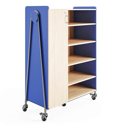 Storage Carts Safco® Whiffle Mobile Storage 60 Inh Cart Wtotes