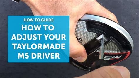 How To Adjust Your Taylormade M5 Driver Youtube