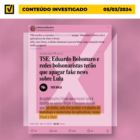 É falso que proposta do governo proíba Uber e iFood no Brasil Estadão