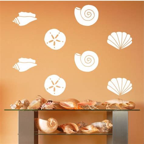 Sea Shells Variety Set Of 19 Vinyl Wall Decals 22579 Vinyl Wall