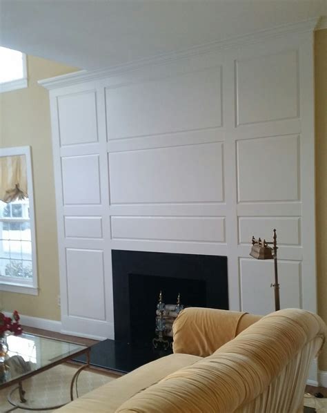 Raised Paneled Full Wall Kit 8ft In Paint Grade Wainscoting Wall