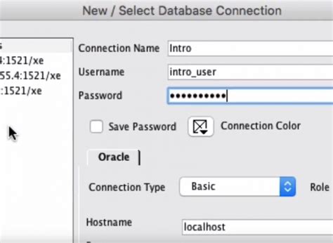 How To Create A Connection And Set Up Data For The Introduction To