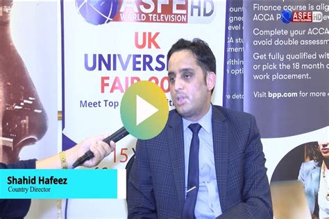 Shahid Hafeez Country Director Si Uk Expo 2021 Asfe World Tv