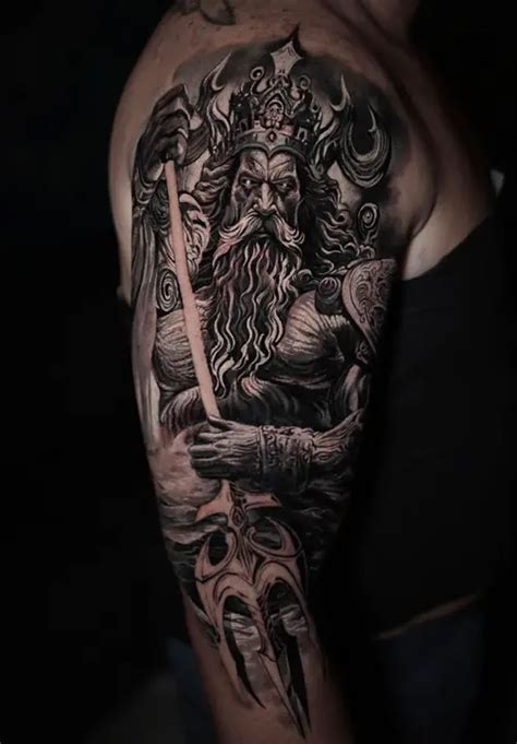 Poseidon Tattoo Meaning Idea With Unique Design