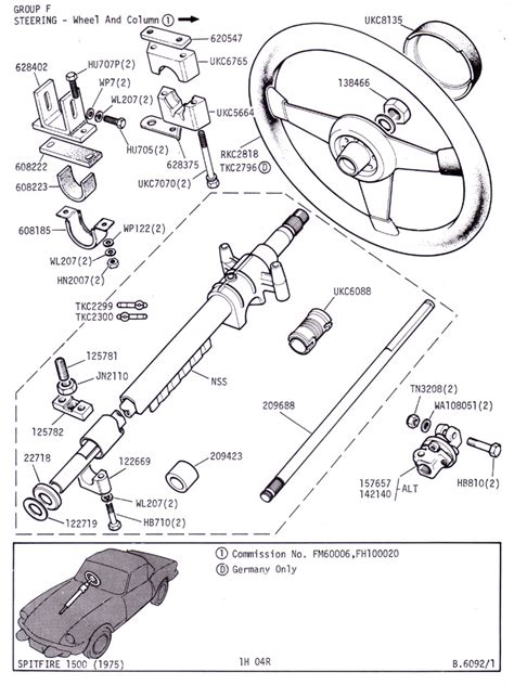 Steering Column Spitfire Chassis Suspension Steering The