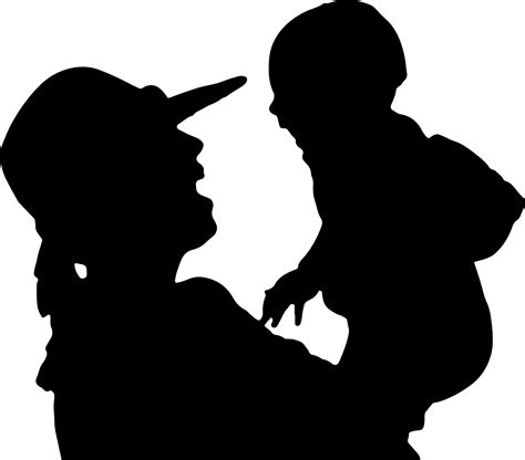 Mother And Child Silhouette Images at GetDrawings | Free download