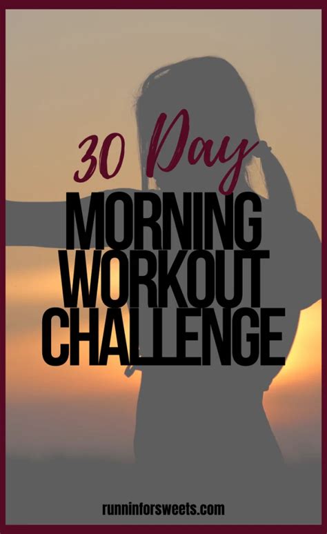 30 Day At Home Morning Workout Challenge Runnin’ For Sweets