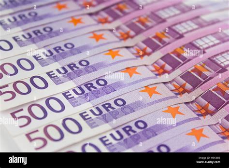 500 Euro Money Bills European Currency Cash Stock Photo Alamy