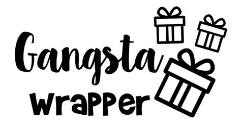 Gangsta Wrapper T Box Christmas Free Svg File Svg Heart