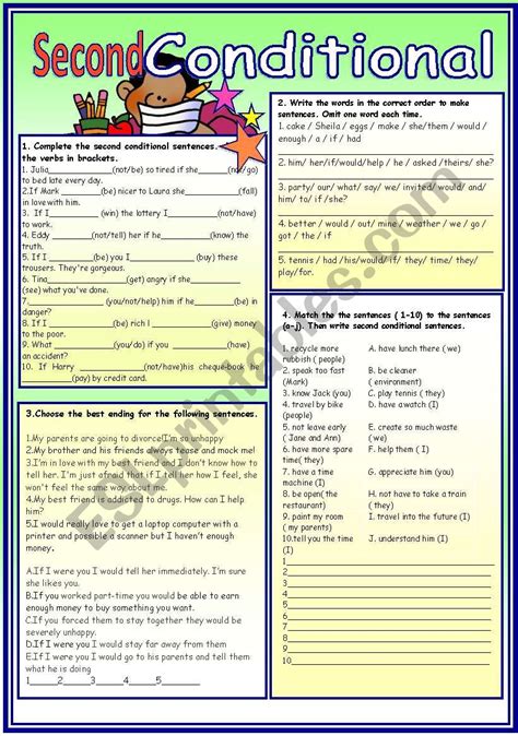 Second Conditional Esl Worksheet By Patties Hot Sex Picture