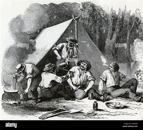 GOLD PROSPECTORS In California In The 1840s Stock Photo Alamy