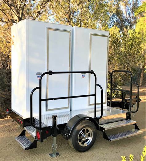 Deluxe Double Daisy Restroom Trailer – Portable Trailer Products, Inc.