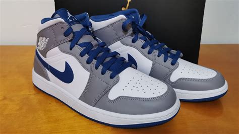 Air Jordan Mid True Blue On Feet Youtube